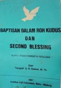 Image of Baptisan Dalam Roh Kudus dan Second Blessing